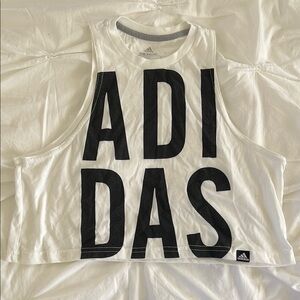 Adidas Bold Black and White Sleeveless Top